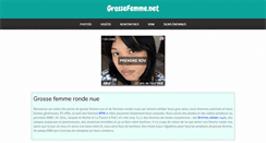 Desktop Screenshot of grossefemme.net